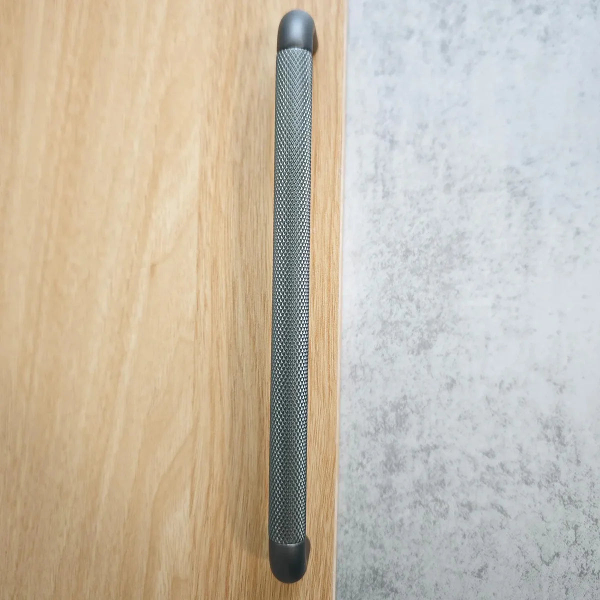 Image of Textured Bar & Knob Handle Set – Modern Industrial Design