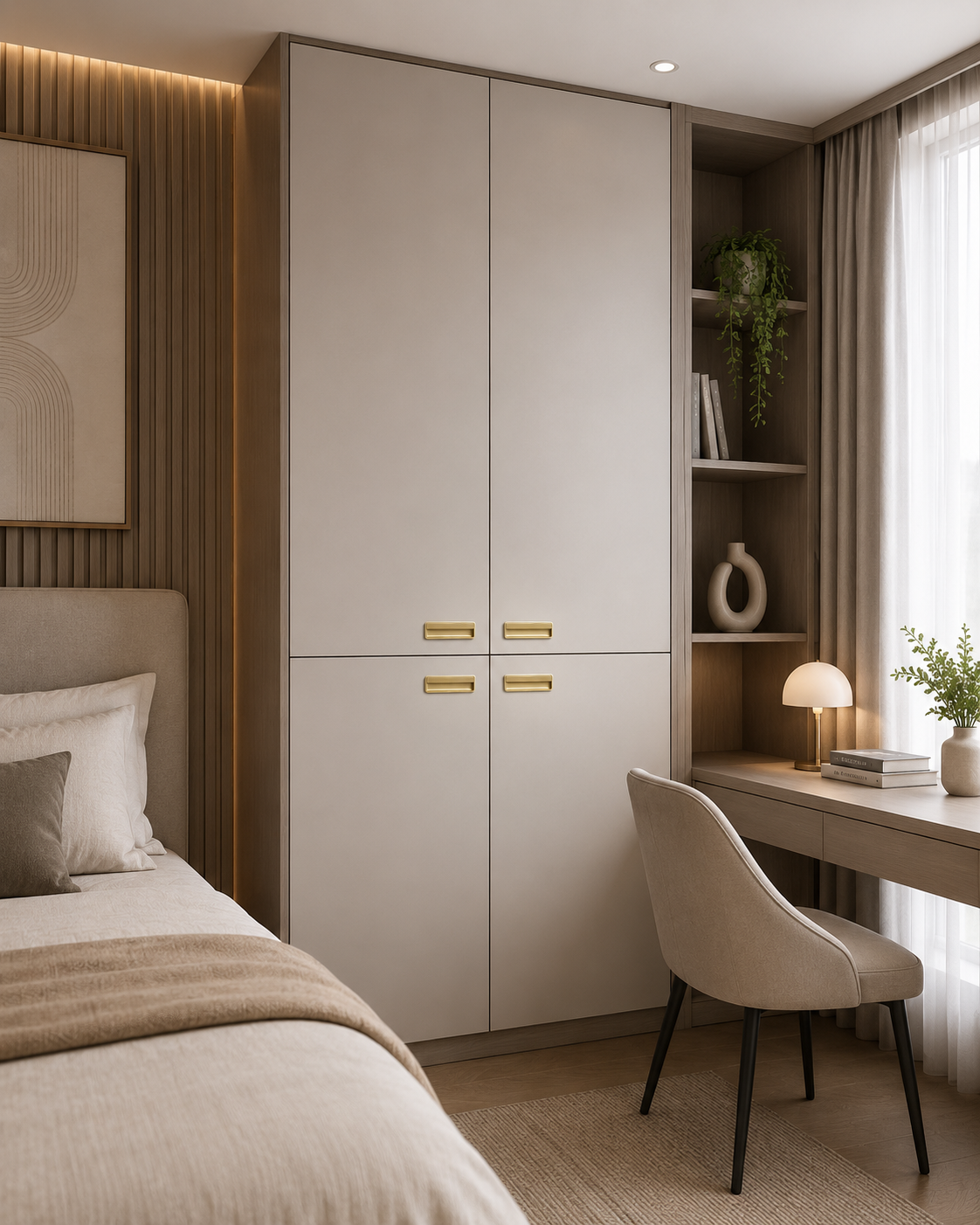 Image of Recessed Matte Zinc Cabinet Handle Collection