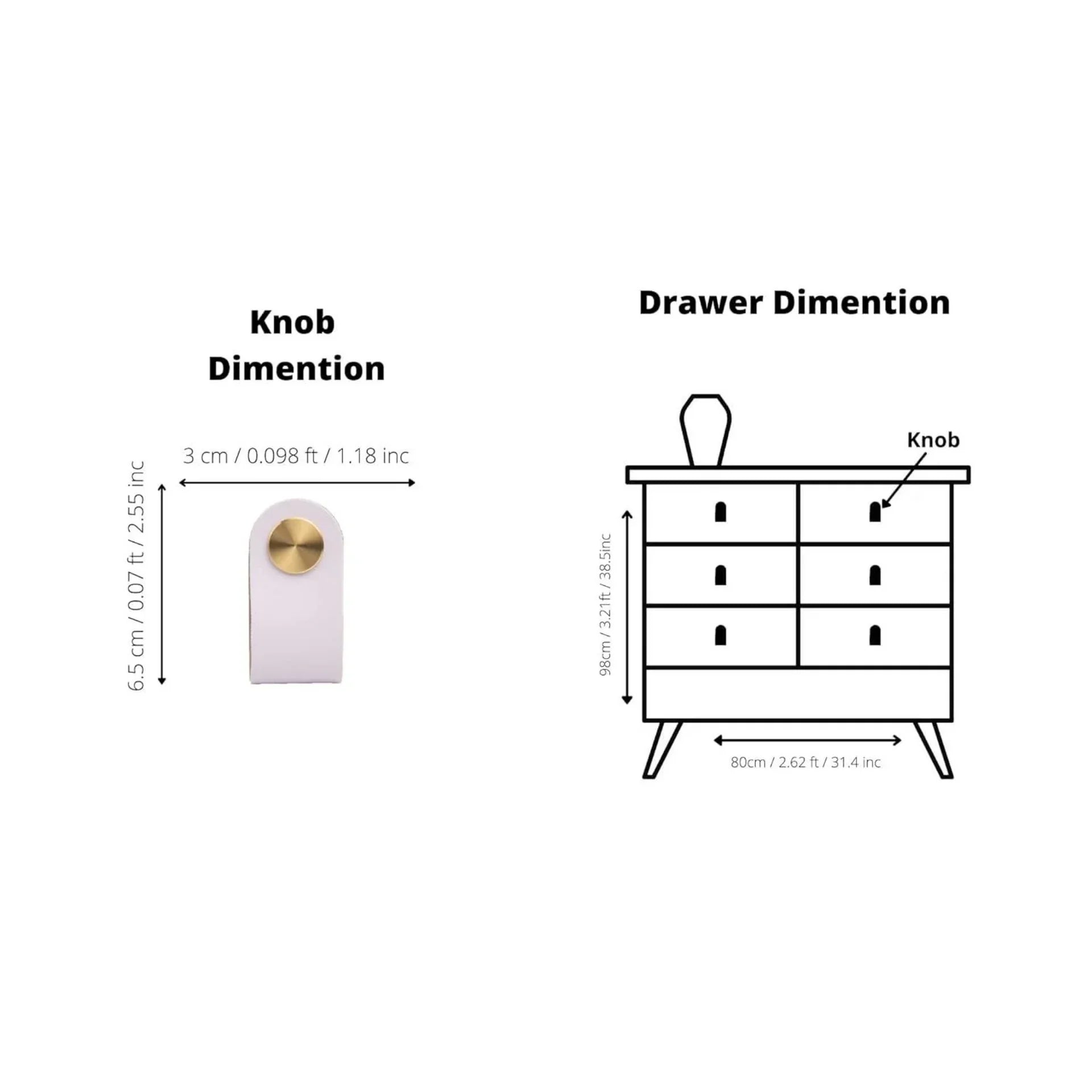 Image of Leather & Brass Strap Cabinet Pulls