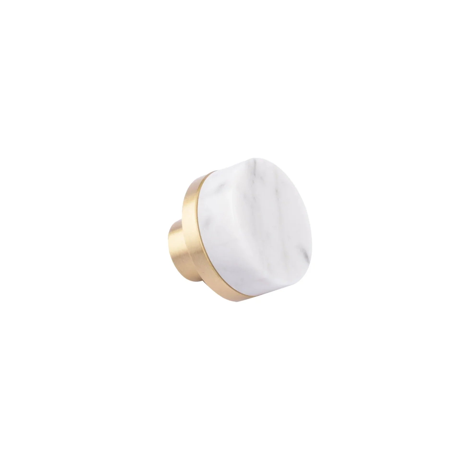 Image of Karish Marble & Brass Knobs Luxury Finish