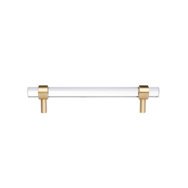 Clear Acrylic & Brass T-Bar Handle Collection