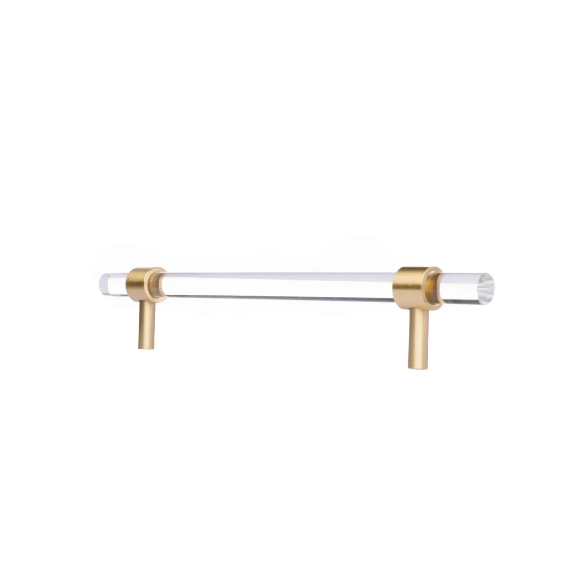 Image of Clear Acrylic & Brass T-Bar Handle Collection