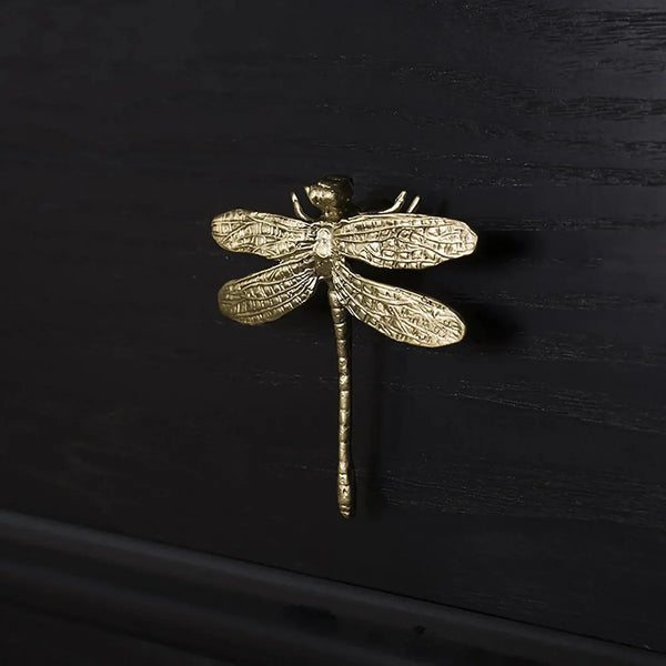 Dragonfly Solid Brass Cabinet Pull