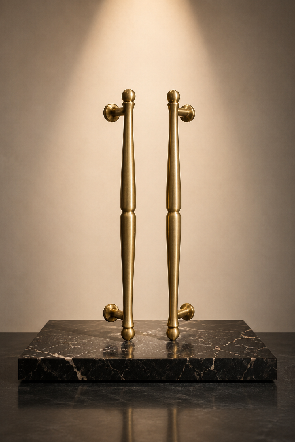 Image of Nishilia Tapered Brass Cabinet Handle Collection