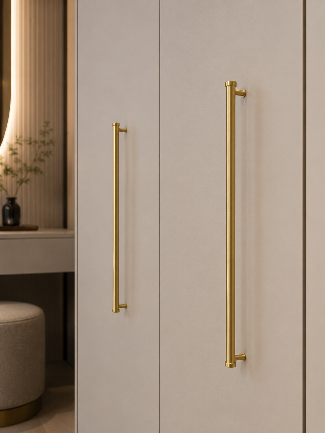 Image of Euro Bar Solid Brass Cabinet Pull Collection