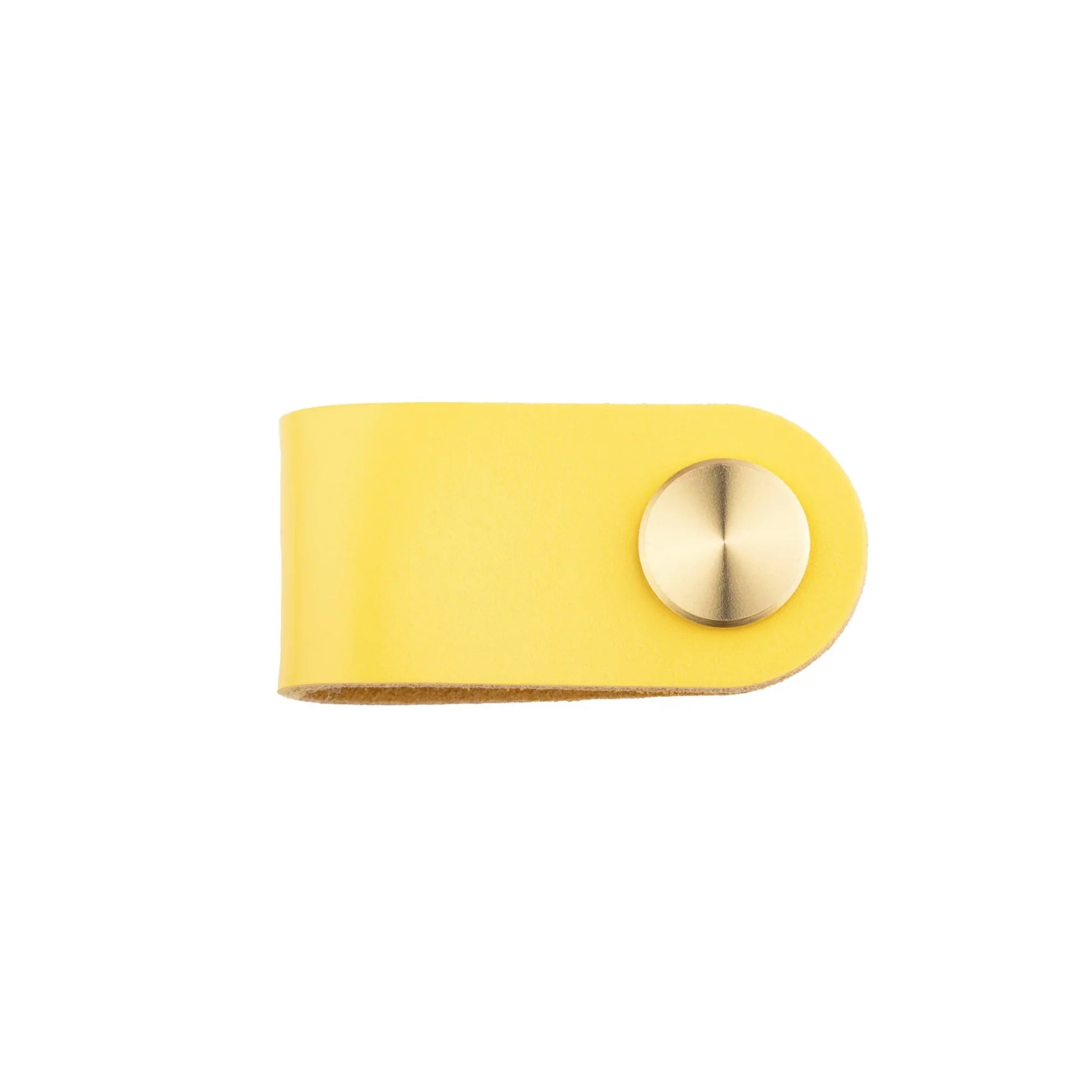 Image of Leather & Brass Strap Cabinet Pulls