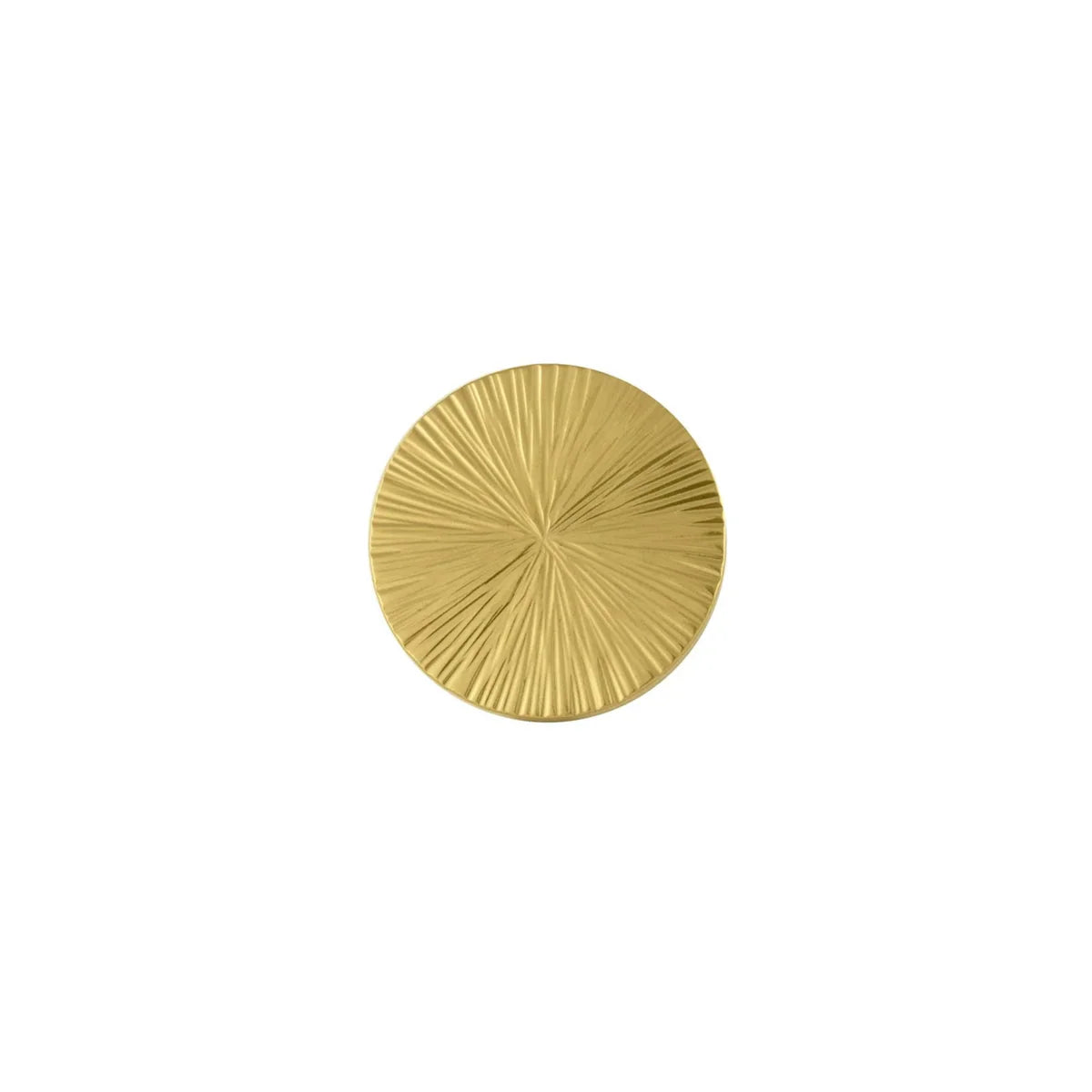 Image of Hammered Sunburst Brass Cabinet Knob