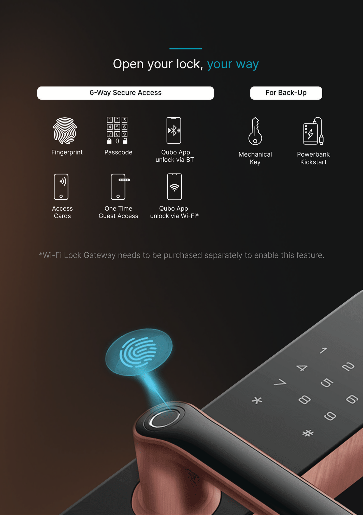 Image of Qubo Aura Smart Door Lock