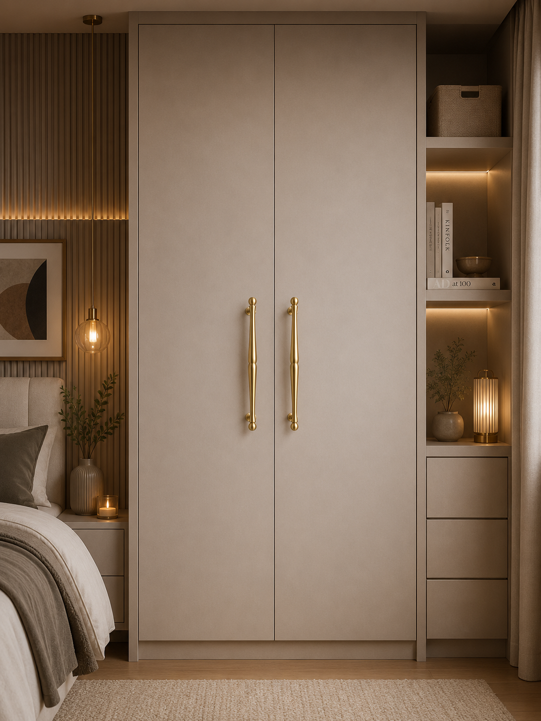 Image of Nishilia Tapered Brass Cabinet Handle Collection