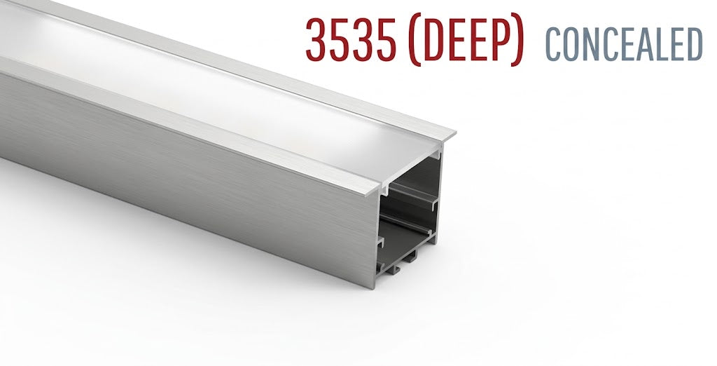 Image of 3535 (Deep) Concealed LED Aluminium Profile