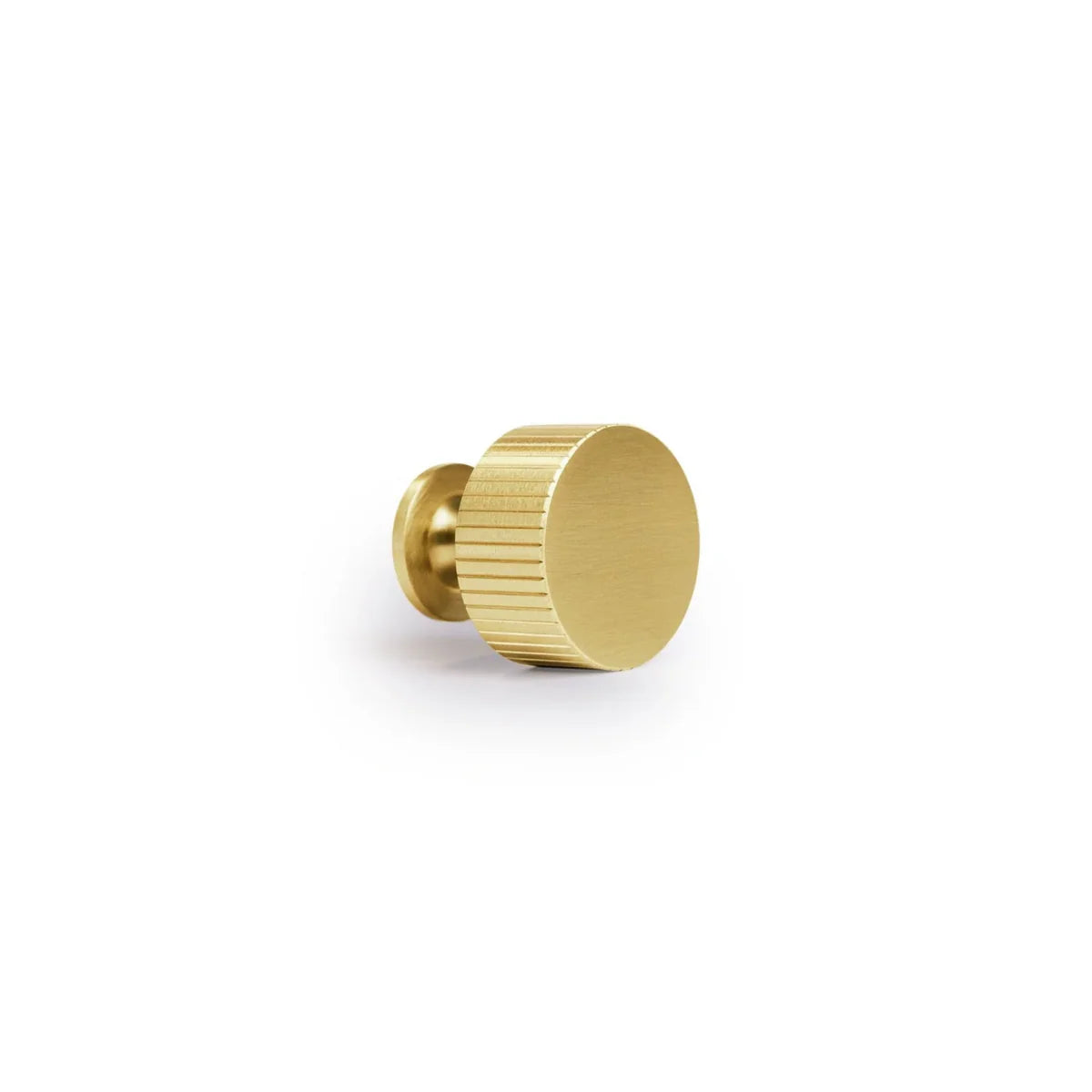 Image of Linear Knurled Brass Cabinet Knob
