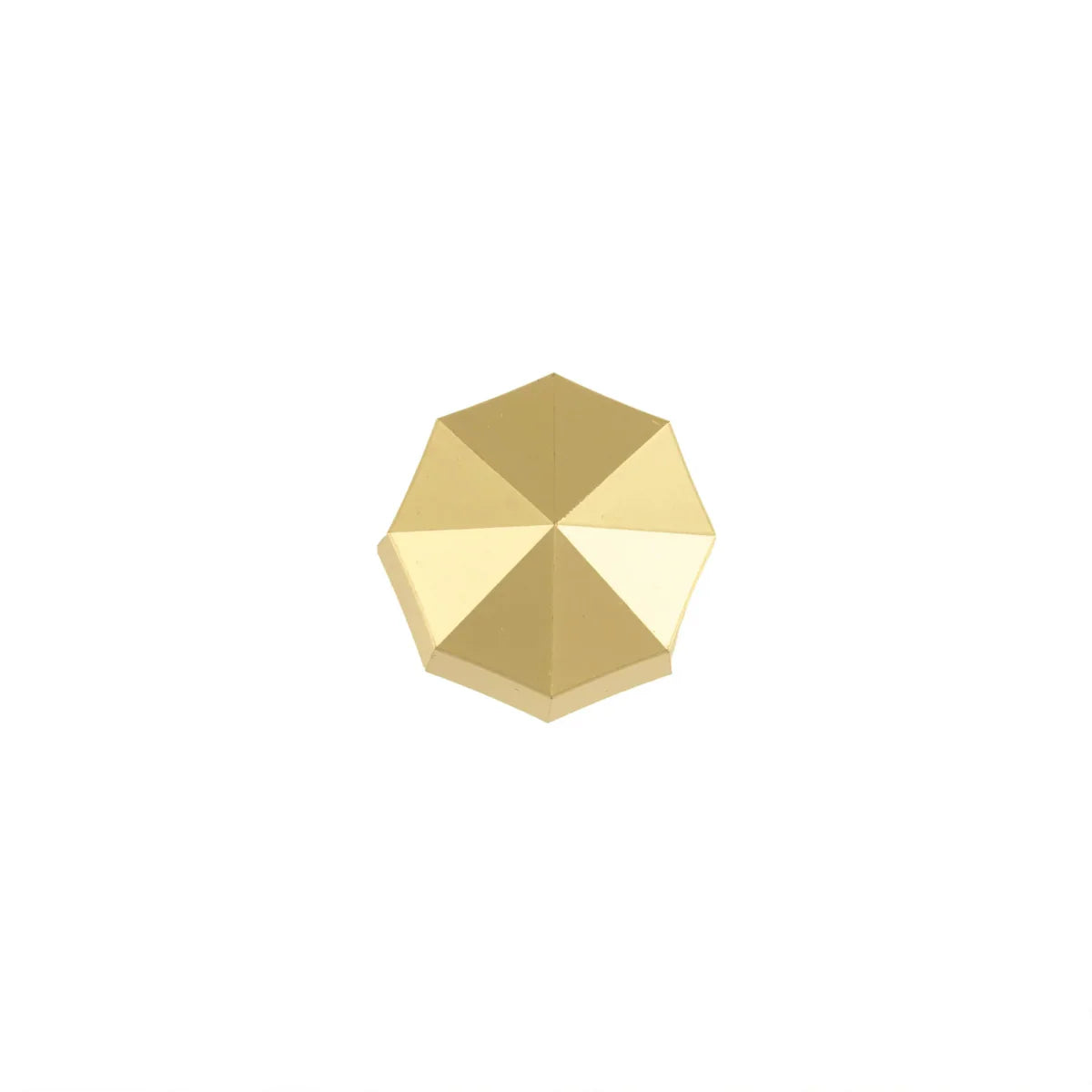Image of Octagon Geometric Brass Cabinet Knob