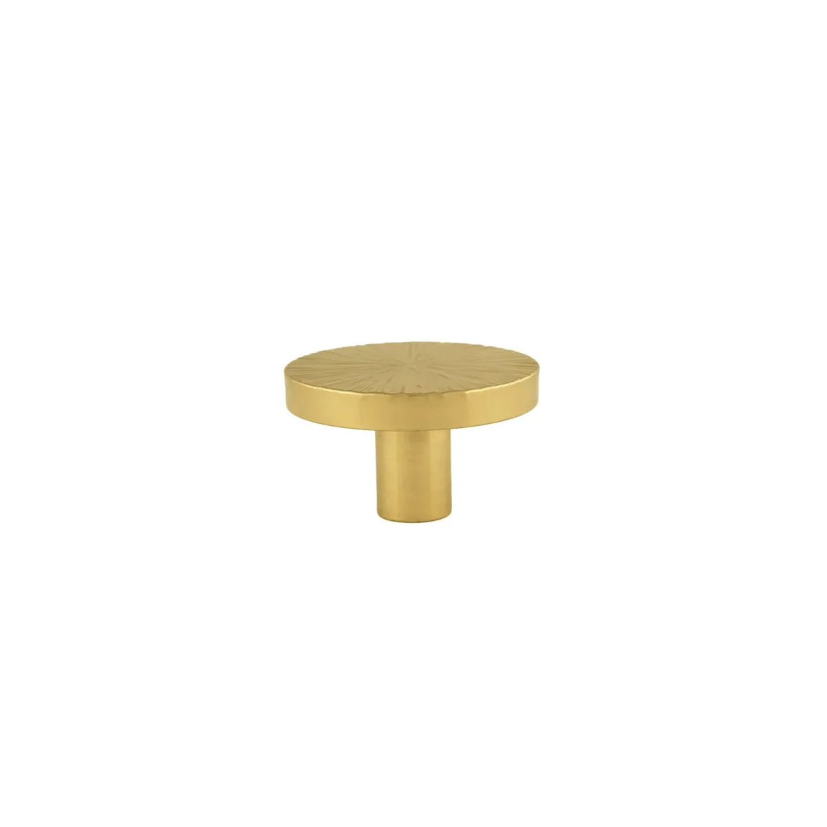 Image of Hammered Sunburst Brass Cabinet Knob