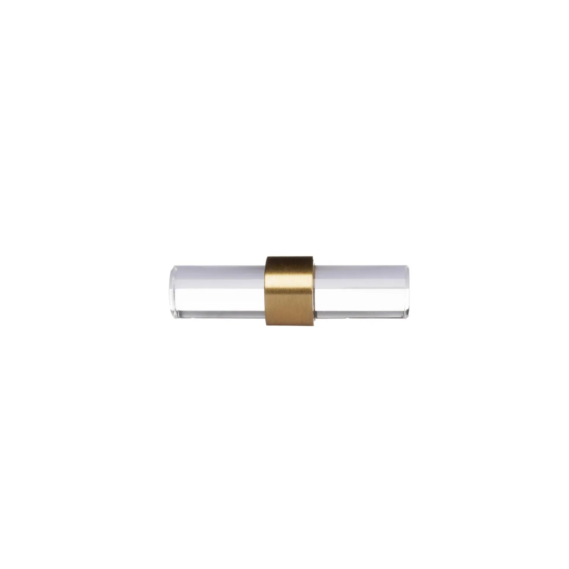Image of Clear Acrylic & Brass T-Bar Handle Collection