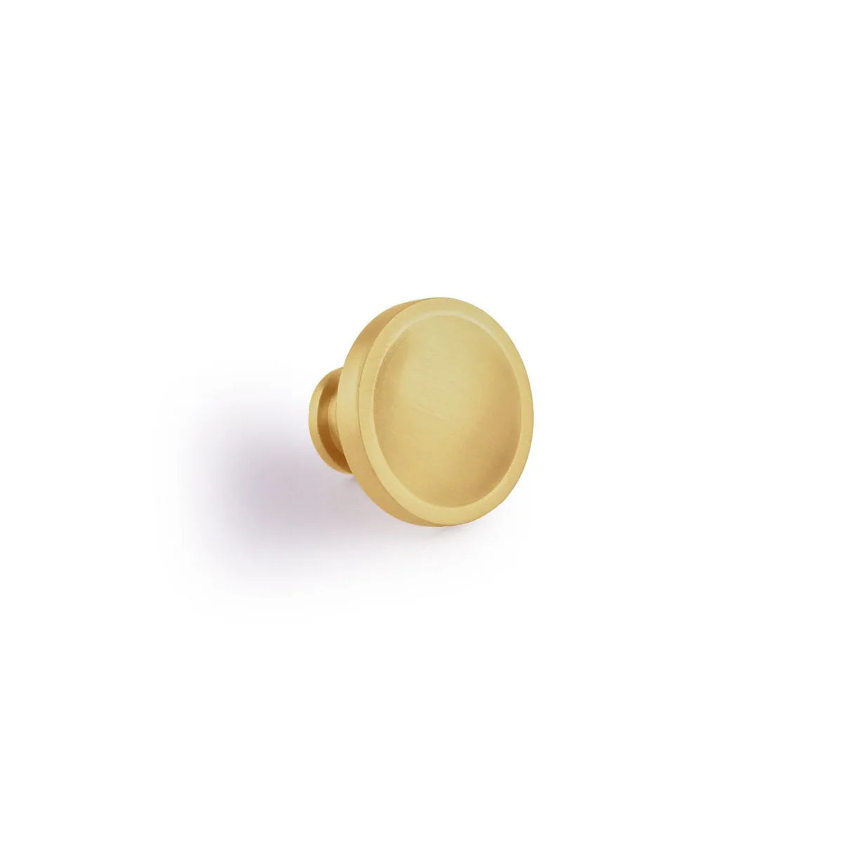 Image of Krisha Brushed Brass Round Knob