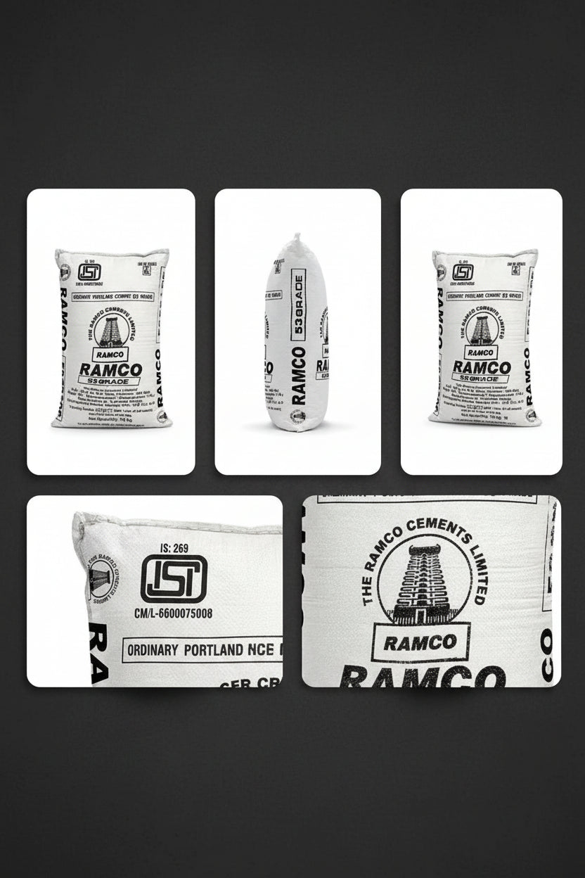 Image of Ramco Cement OPC 53 Grade, 50 Kg Bag