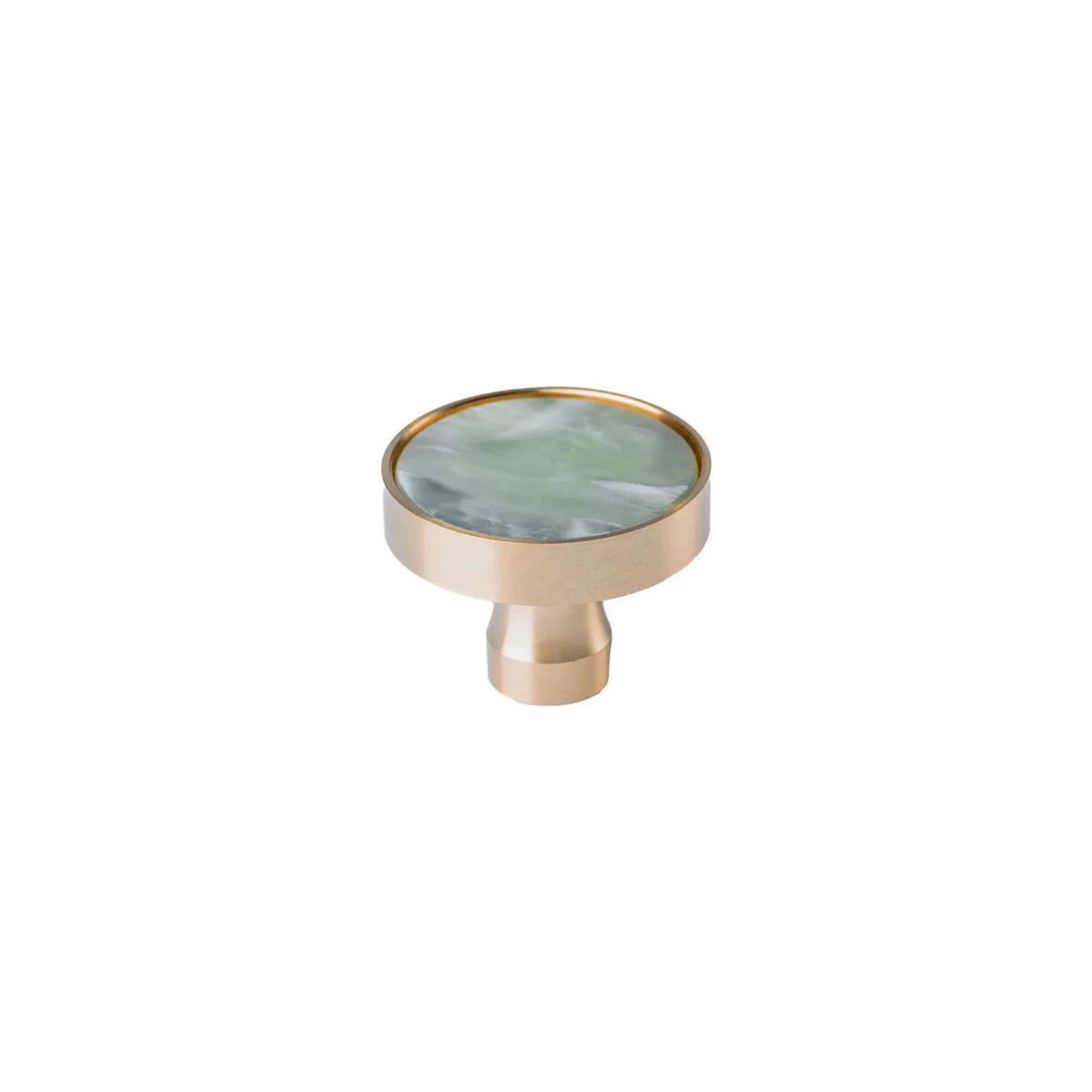 Acrylic & Brass Disc Cabinet Knob
