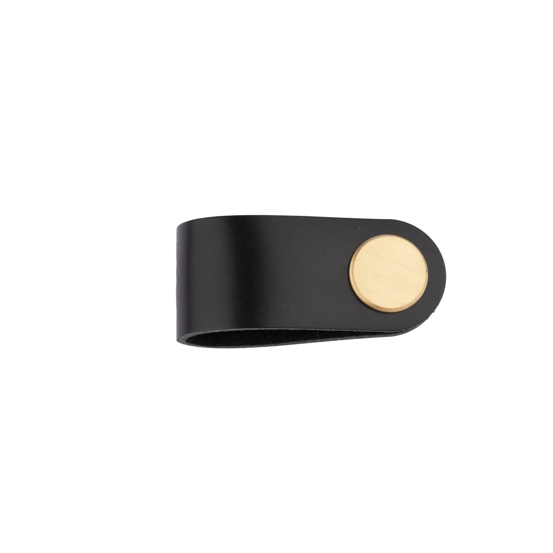 Image of Leather & Brass Strap Cabinet Pulls