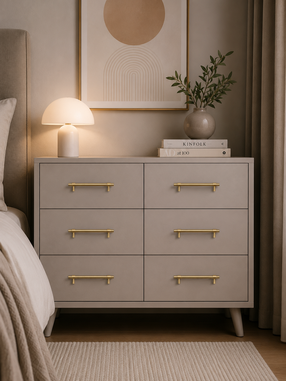 Image of Naveena Solid Brass T-Bar Handle Collection