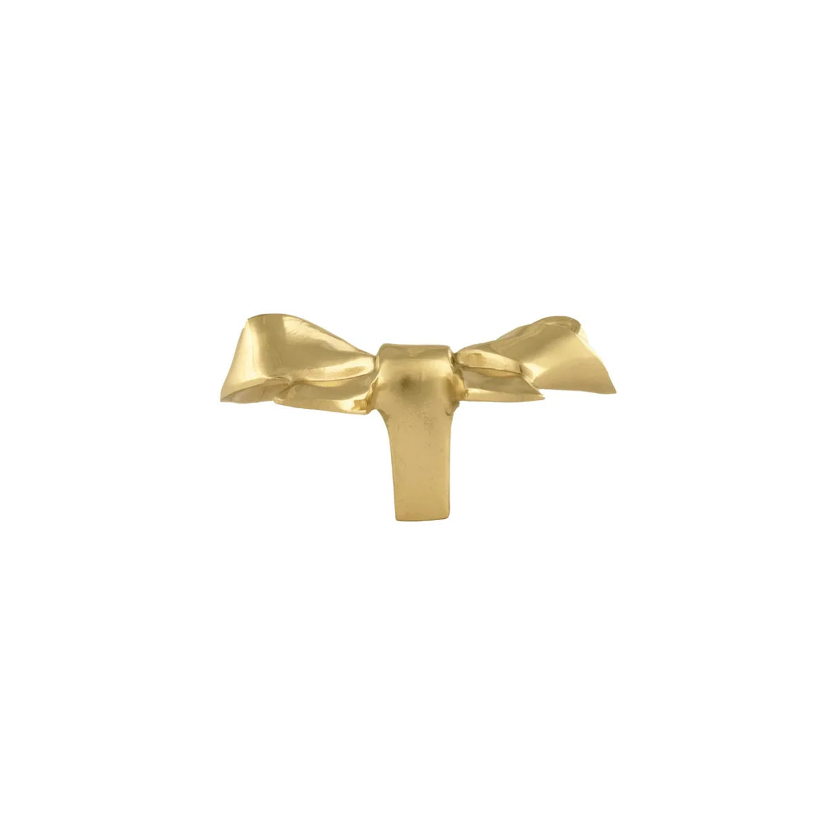 Image of Polished Brass Bow Cabinet Knob