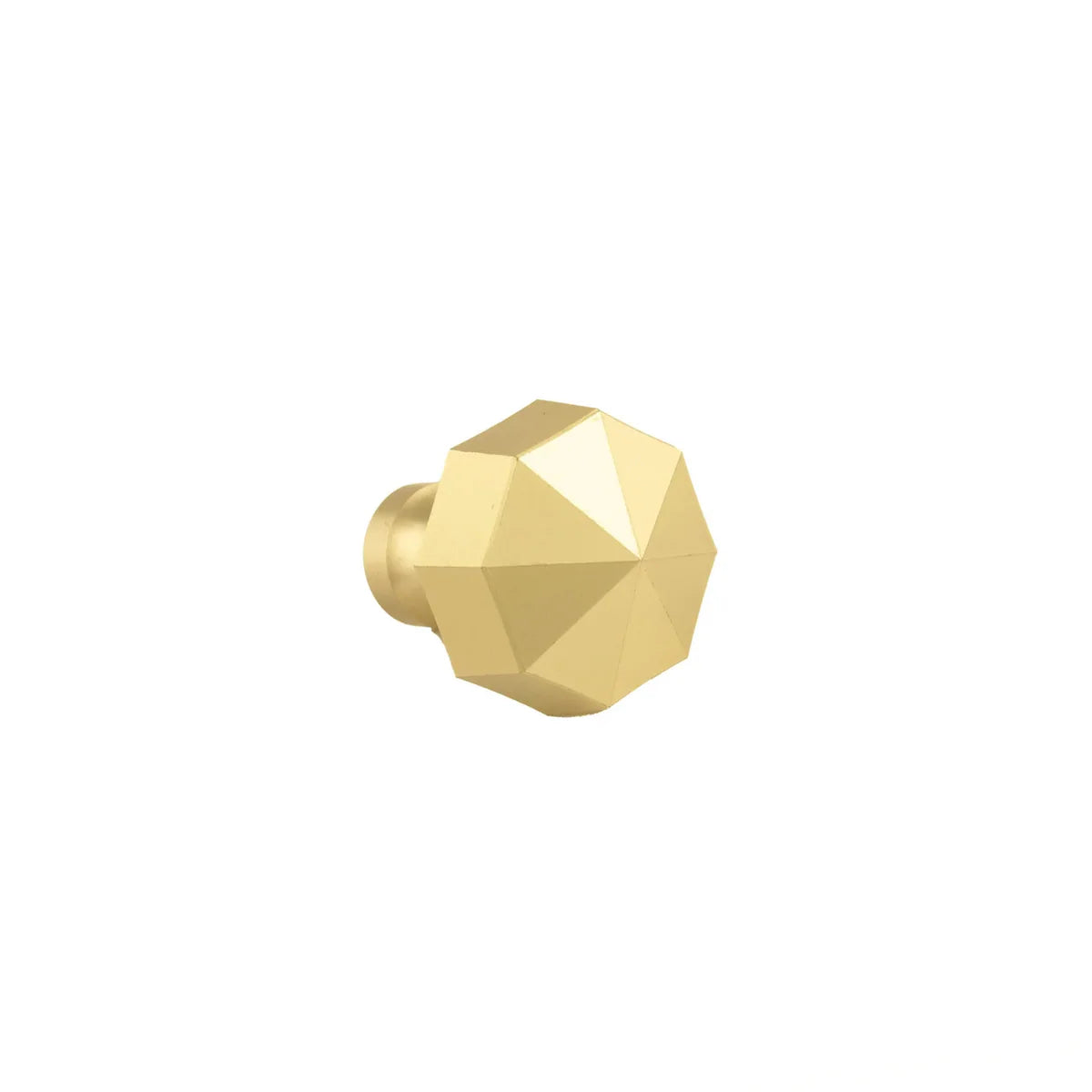 Image of Octagon Geometric Brass Cabinet Knob