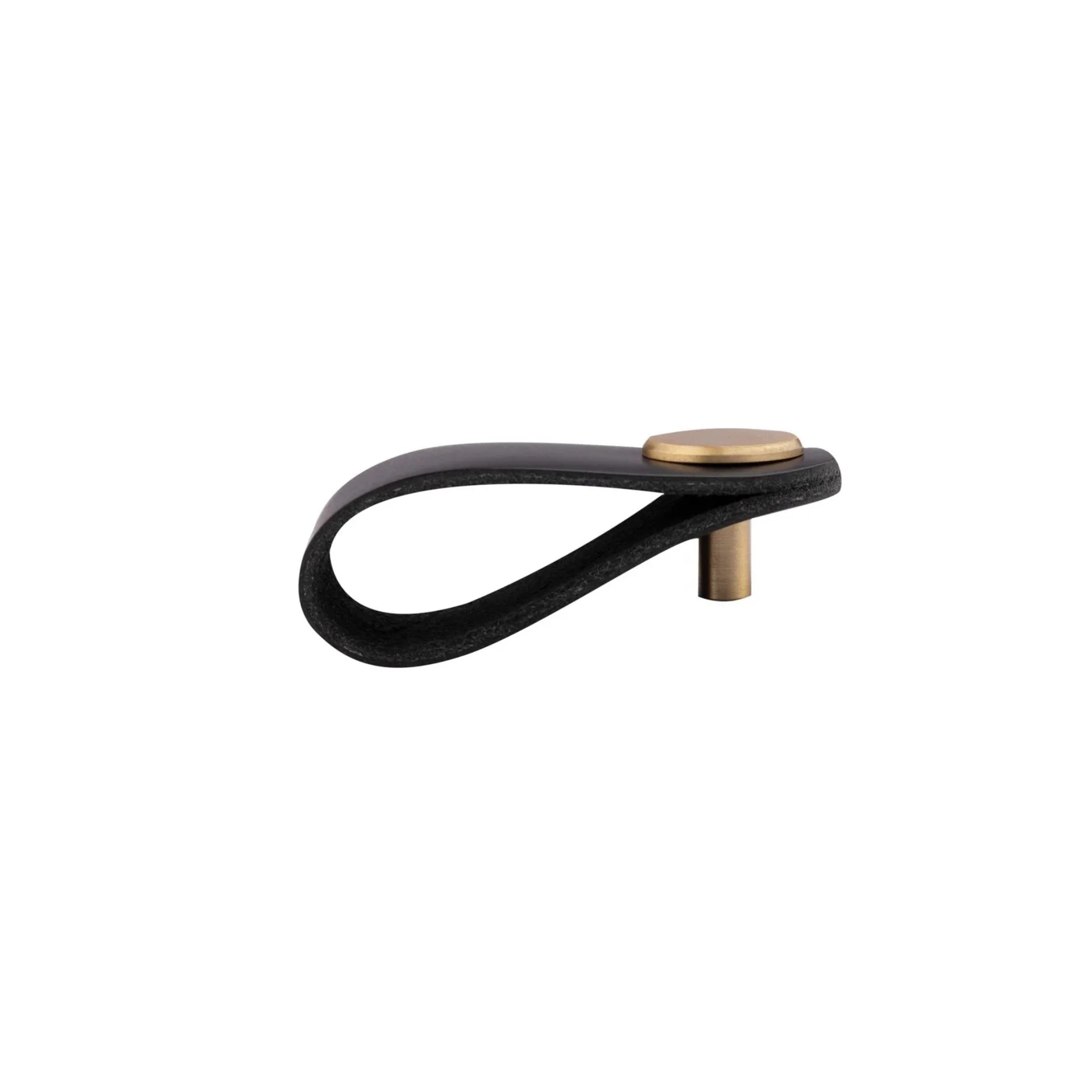 Image of Leather & Brass Strap Cabinet Pulls