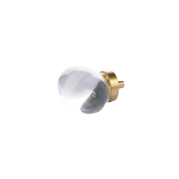 Classic Crystal with Brushed Brass Handle