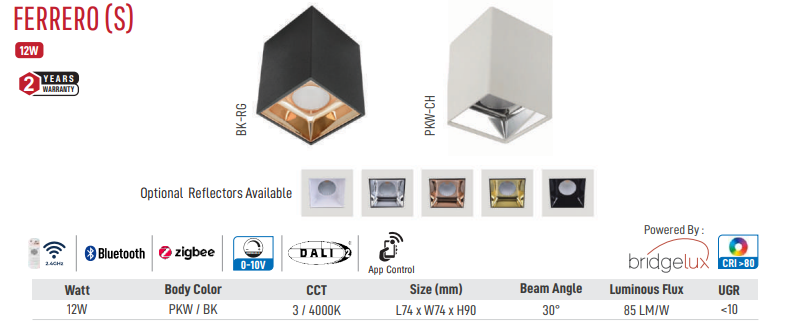 Image of Ferrero (S) LED Surface Light (White)