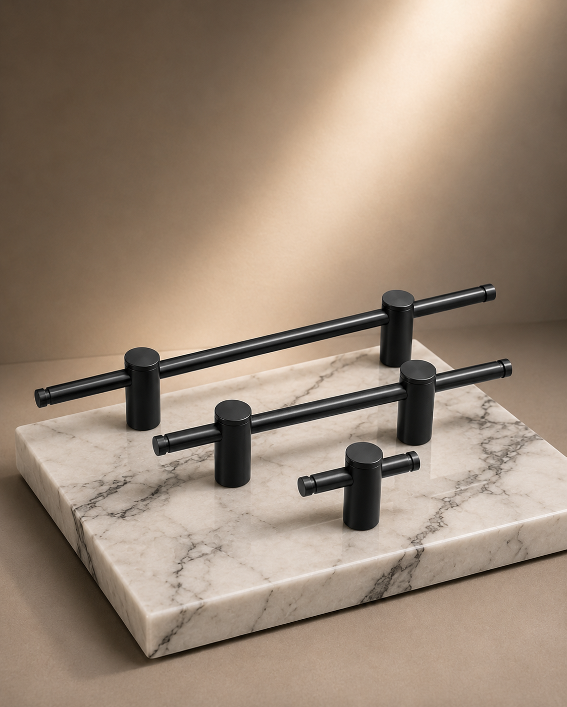 Image of Adjustable Solid Brass Bar Handle Collection