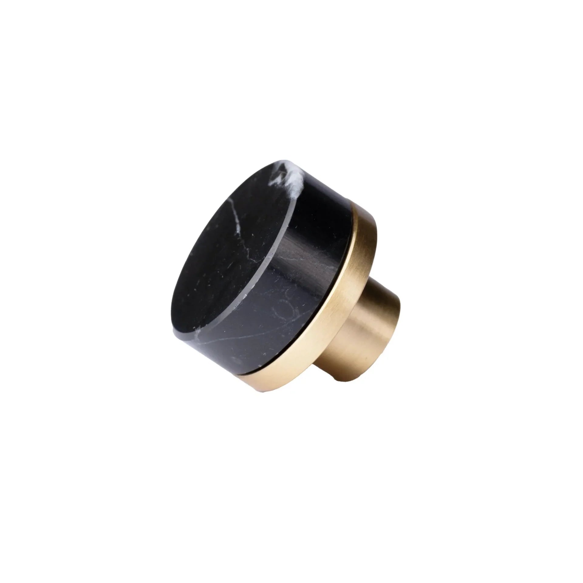 Image of Karish Marble & Brass Knobs Luxury Finish