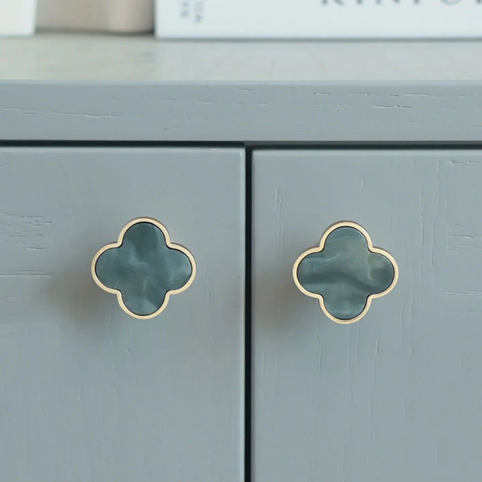 Image of Clover Brass Cabinet Knob Collection