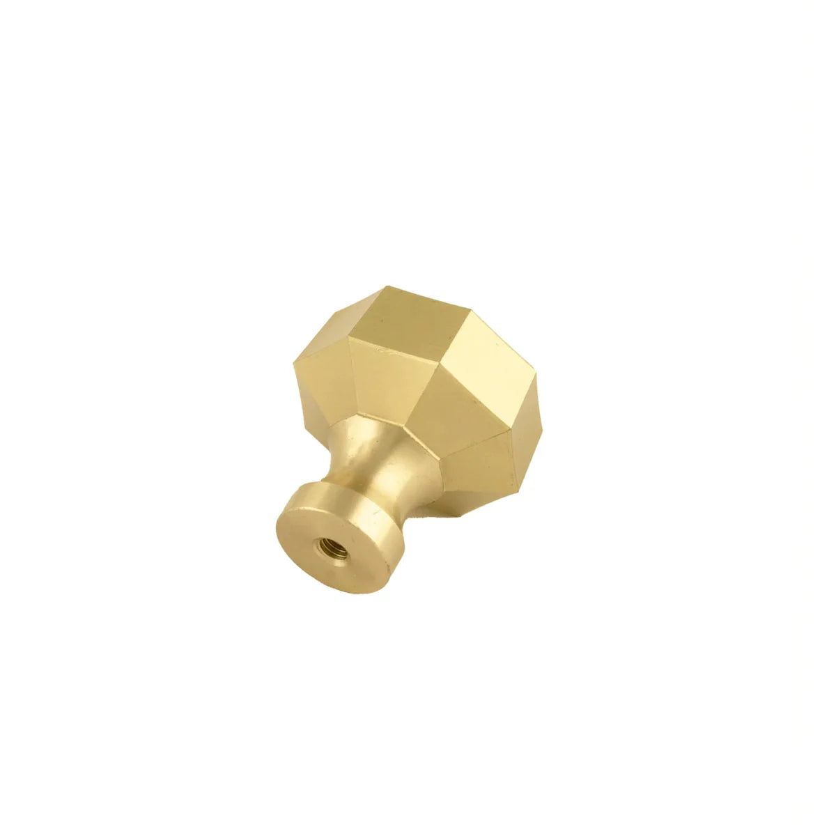 Image of Octagon Geometric Brass Cabinet Knob