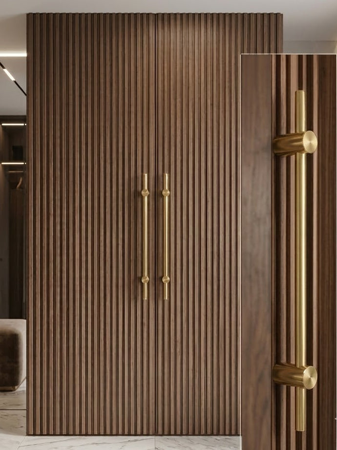 Image of Adjustable Solid Brass Bar Handle Collection