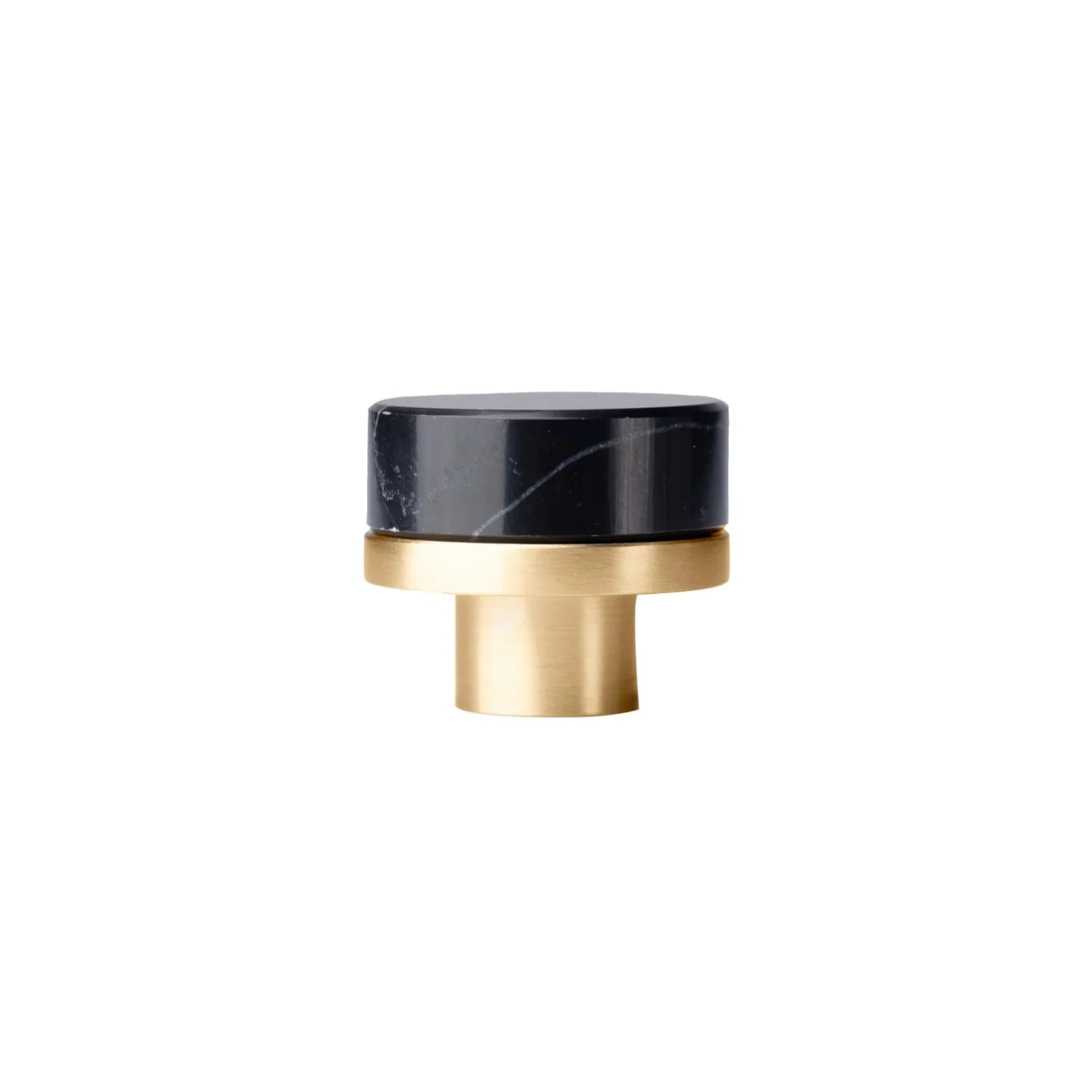 Image of Karish Marble & Brass Knobs Luxury Finish