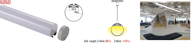 Image of 6060 LED Aluminium Round Profile