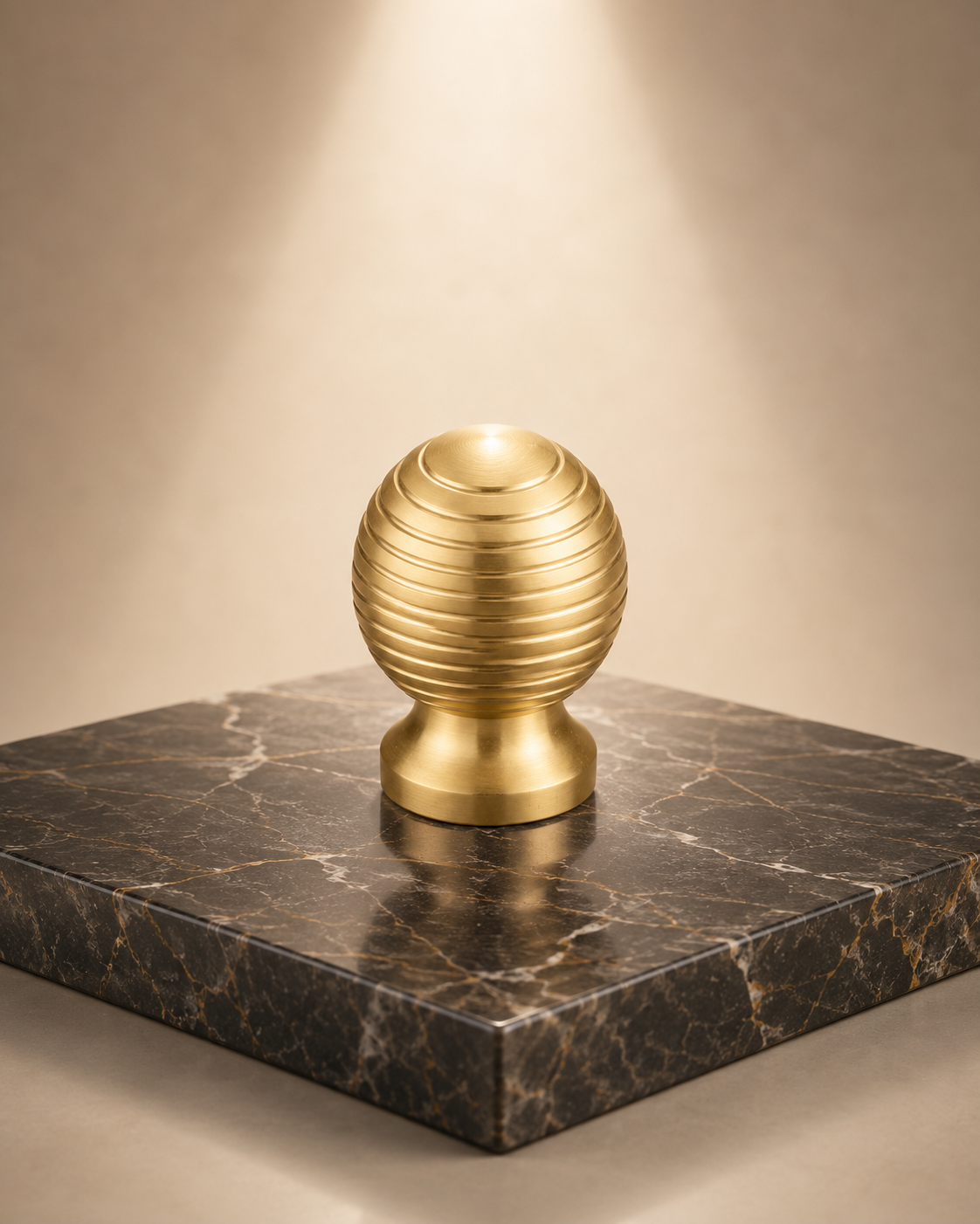 Image of Alexander & Wicks Brass Knob Luxury Brushed Finish