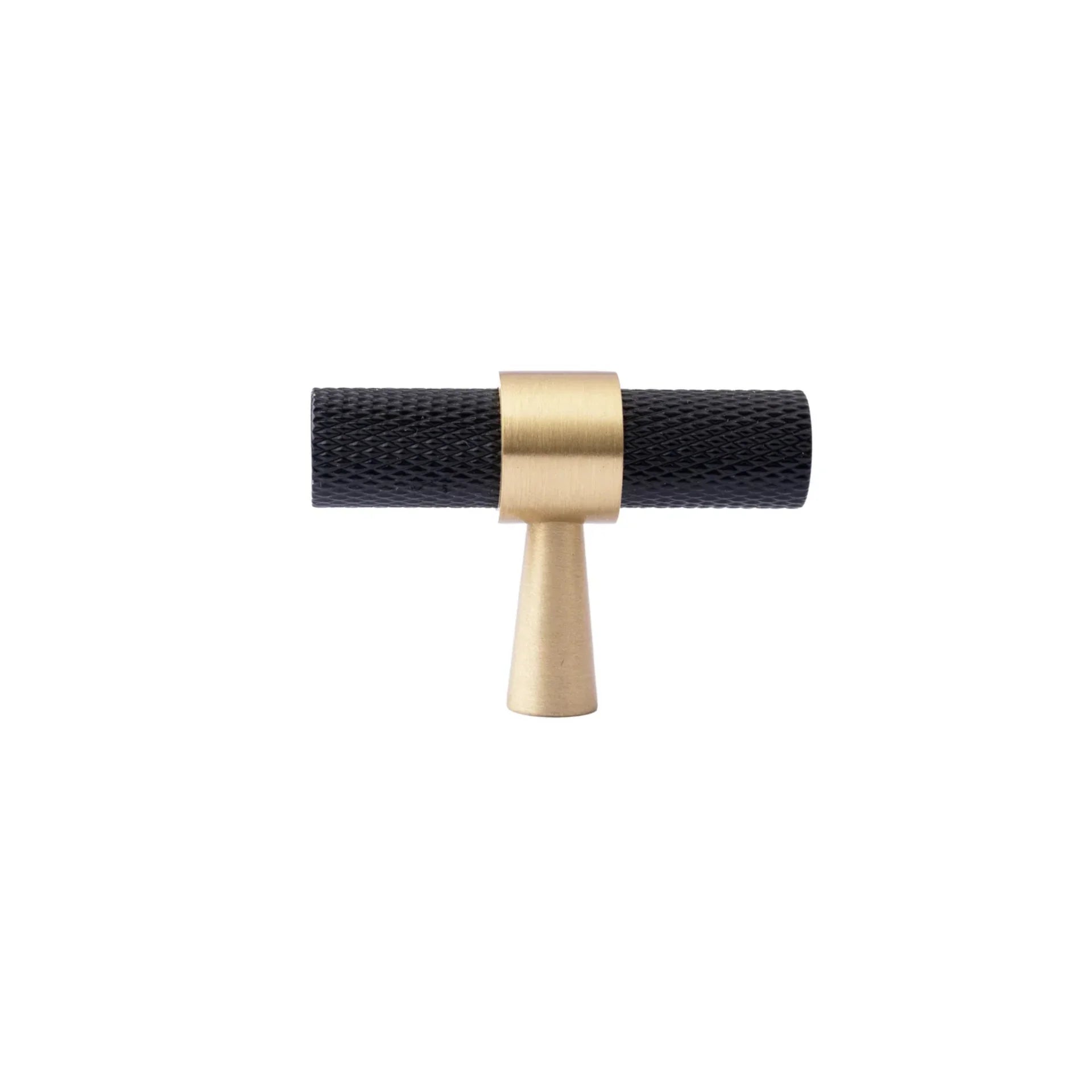 Image of Knurled Black and Gold T-Bar Handle Collection