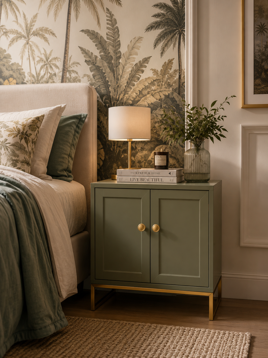 Image of Krisha Brushed Brass Round Knob