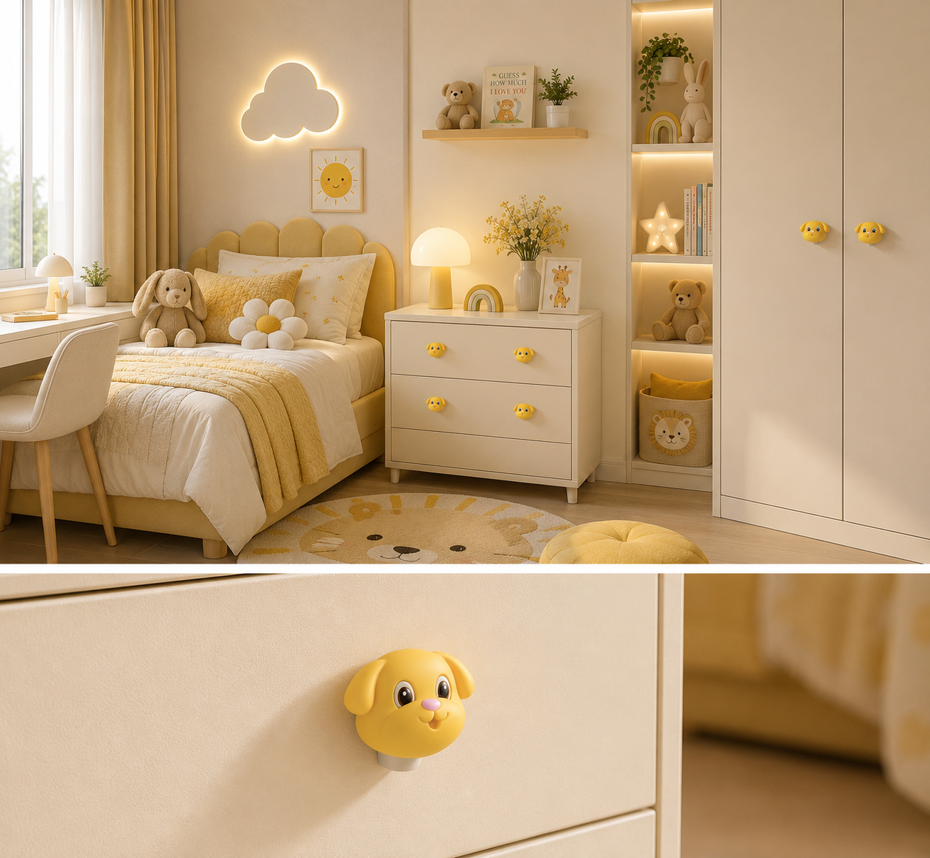 Image of Soft-Touch Puppy Silicone Cabinet Knob
