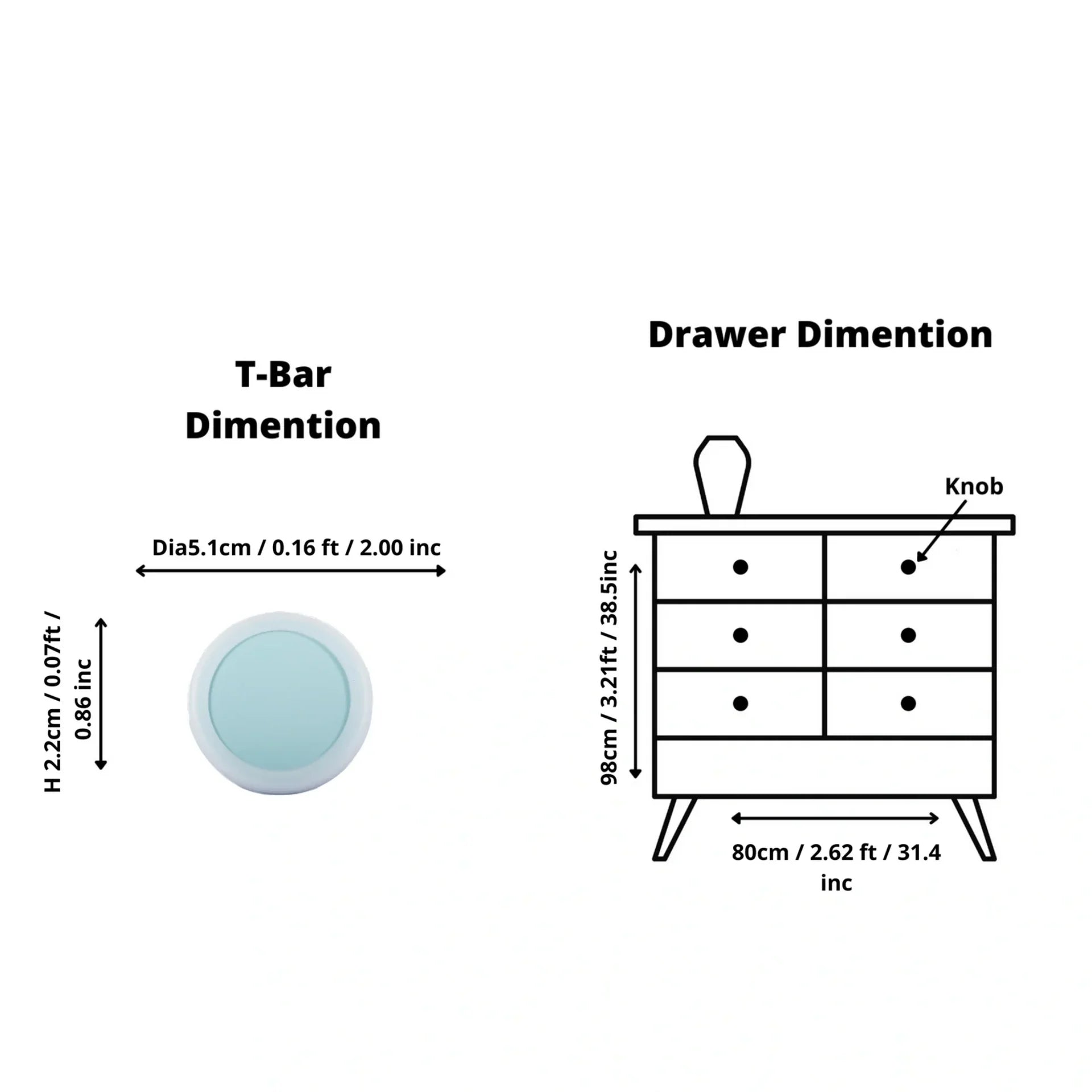 Image of Soft-Touch Silicone & ABS Cabinet Knob