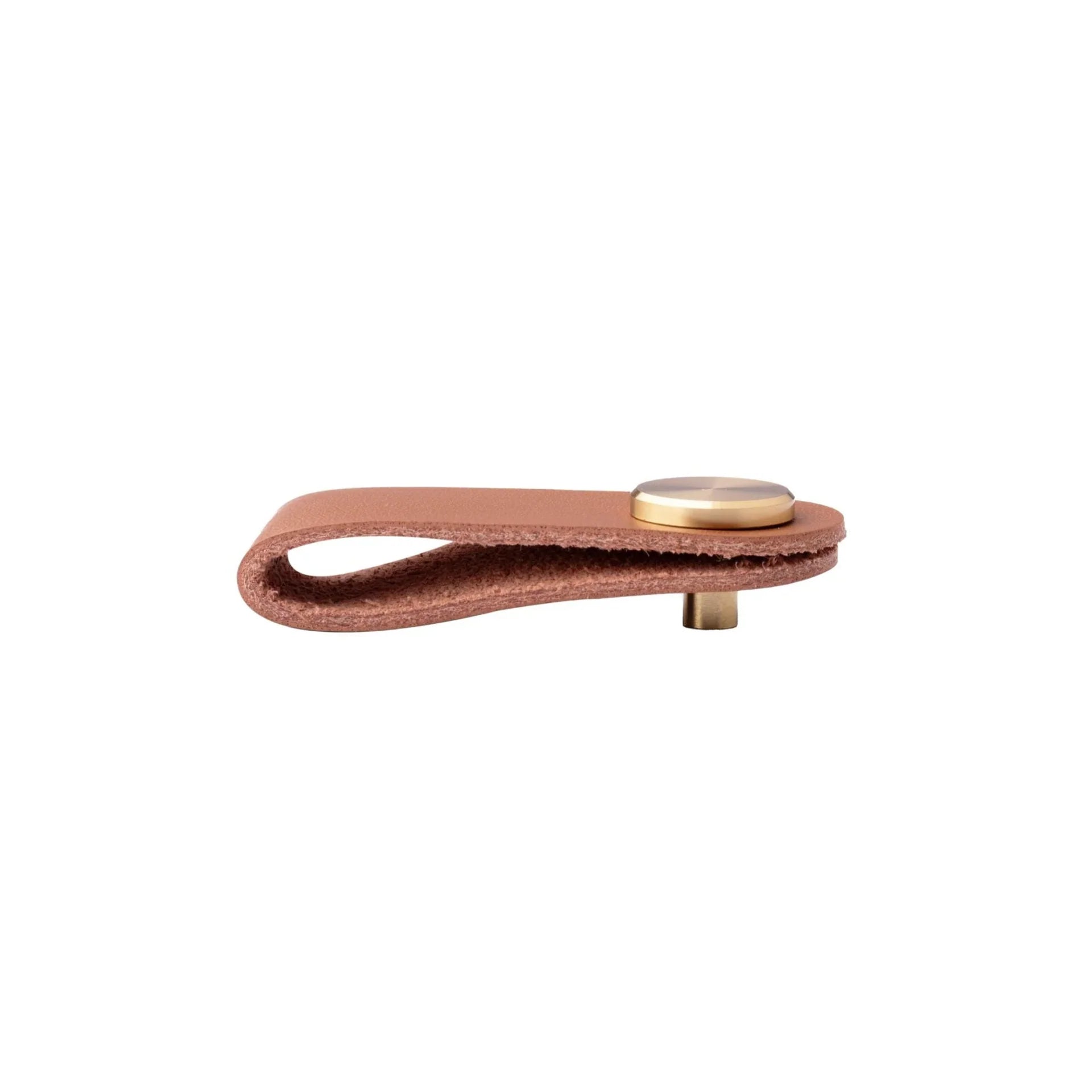 Image of Leather & Brass Strap Cabinet Pulls