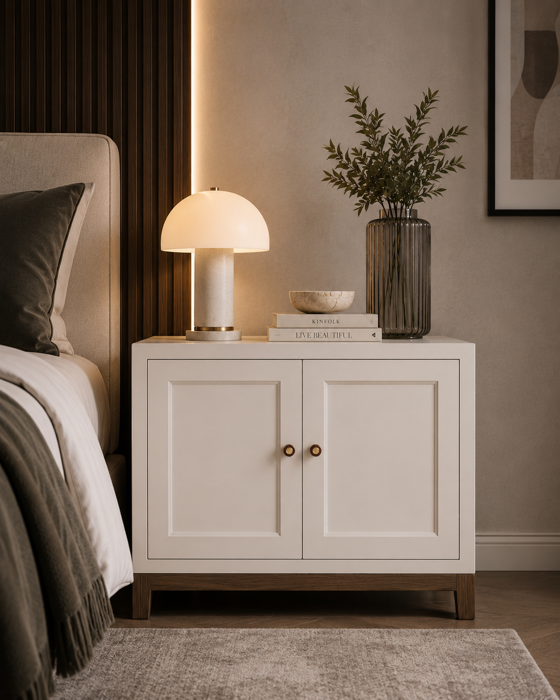 Image of Brushed Brass and Wenge Wood Handles
