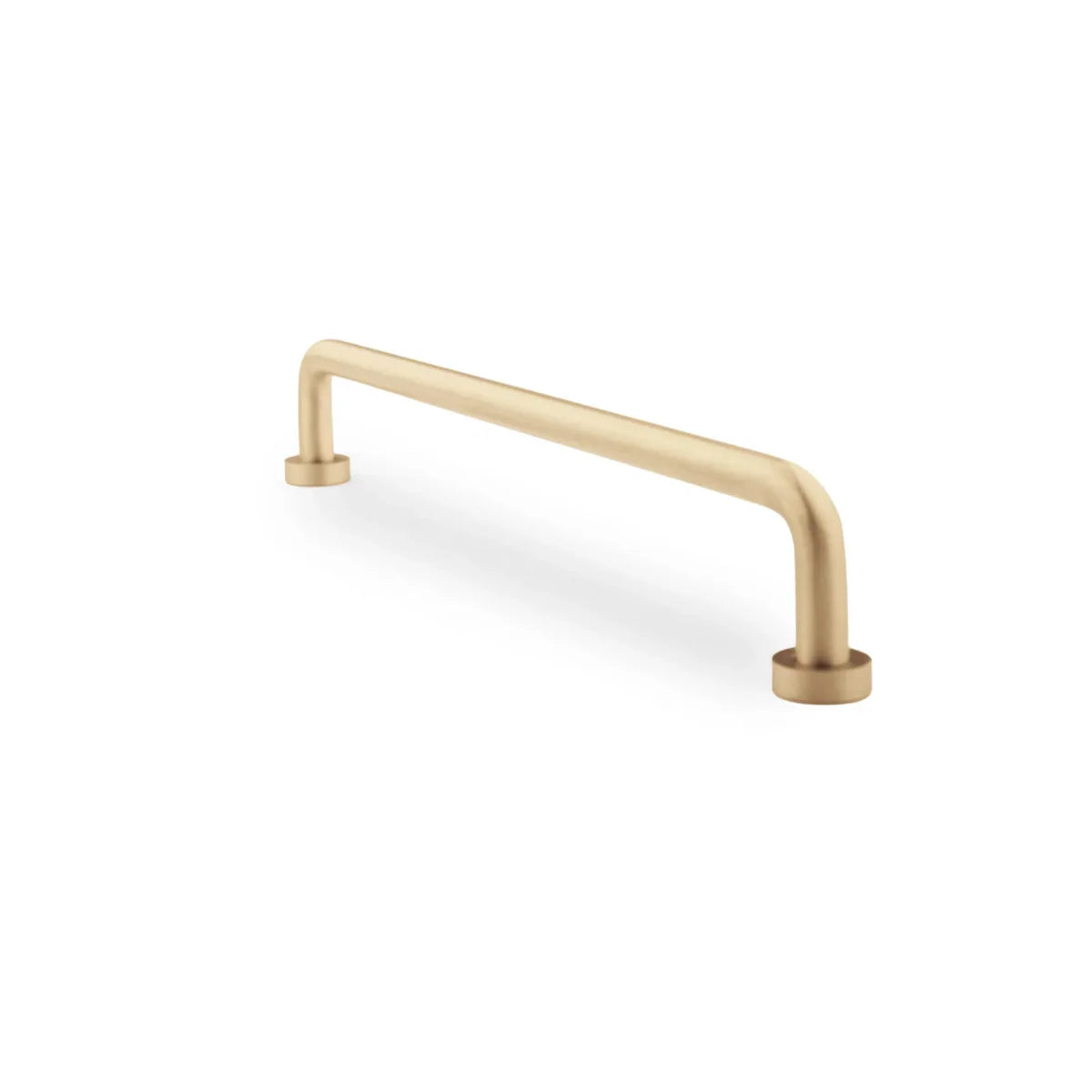 Image of Minimalist Solid Brass Curved Handle