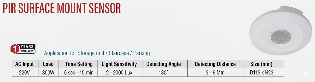 Image of Pir Surface Mount Sensor