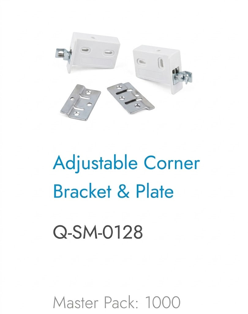 Image of Adjustable Corner Bracket & Plate