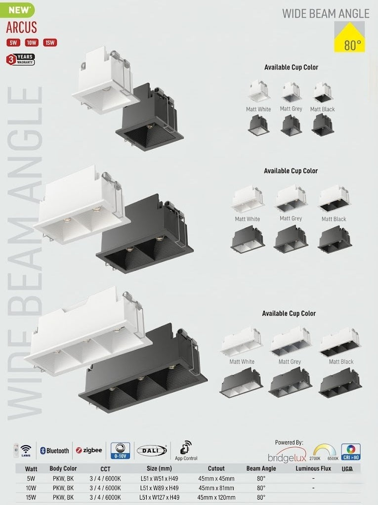 Image of Arcus LED Linear Downlight (White)