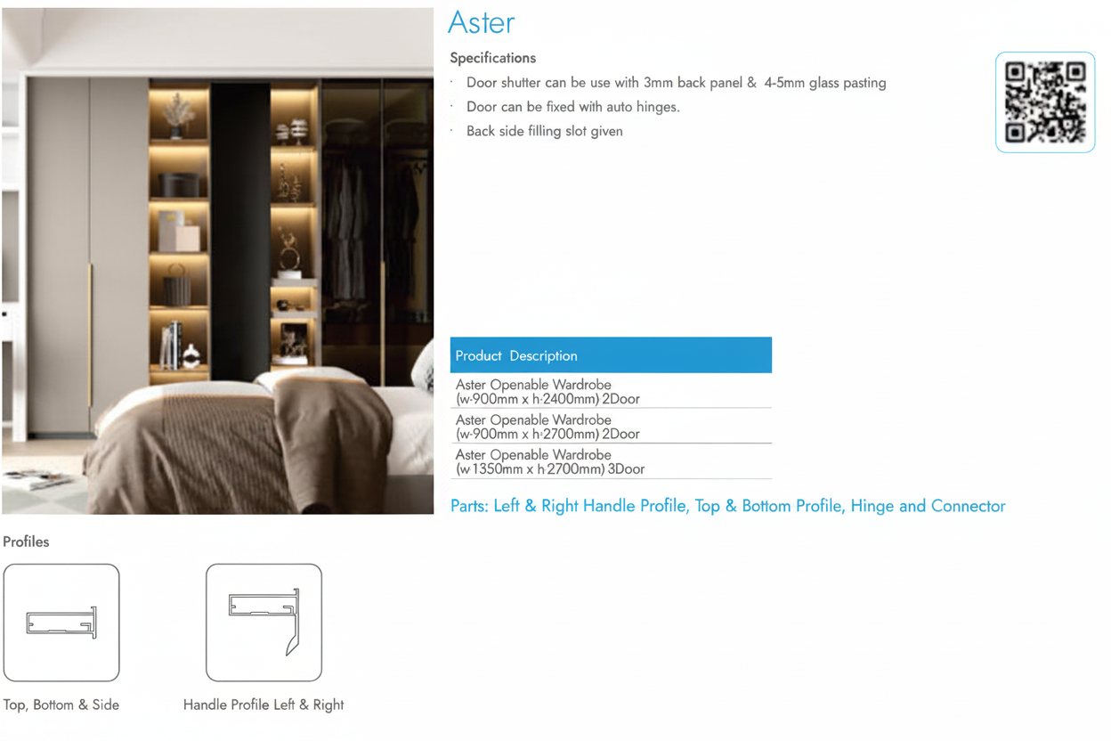 Image of Aster Openable Wardrobe