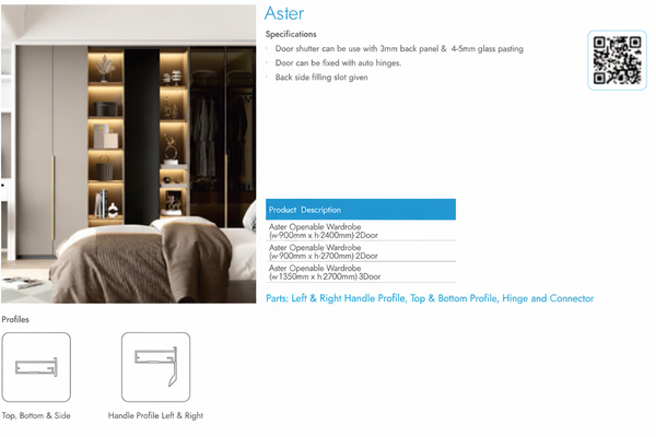 Aster Openable Wardrobe