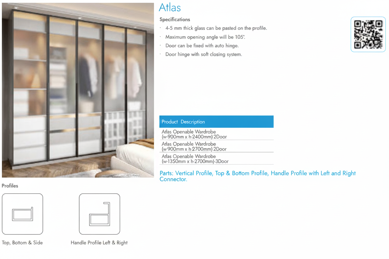 Image of Atlas Openable Wardrobe
