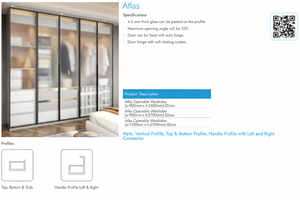 Atlas Openable Wardrobe